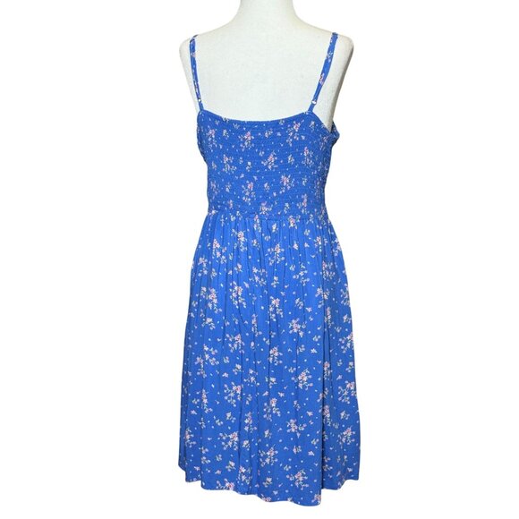 Adorable SO Blue Pink Sundress Size XXL Smocked Bodice Beach Resort Style - Picture 3 of 8